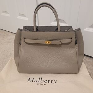Mulberry Belted Bayswater Solid Grey